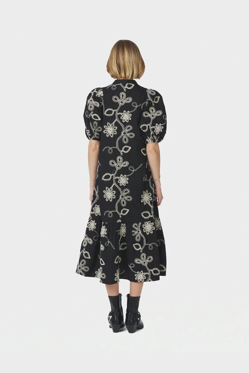 Neo Noir - Veronica Dori Emb Dress 168481 - 100 - Black
