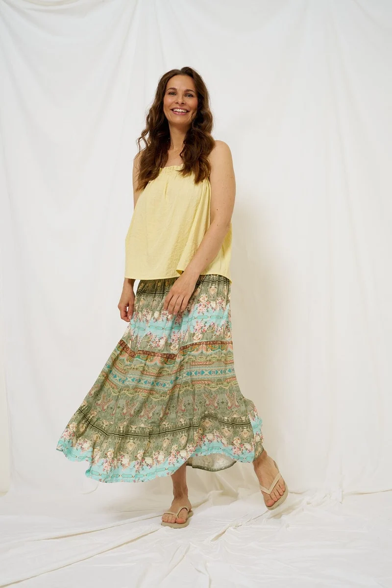 Marta Du Chateau - Mdcprincess Skirt 5201 - Kaki6534tpk