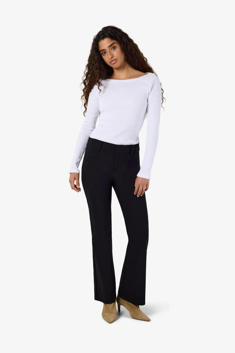 Noisy May - Nmwayne Kickflare Pant - 5231133 Black