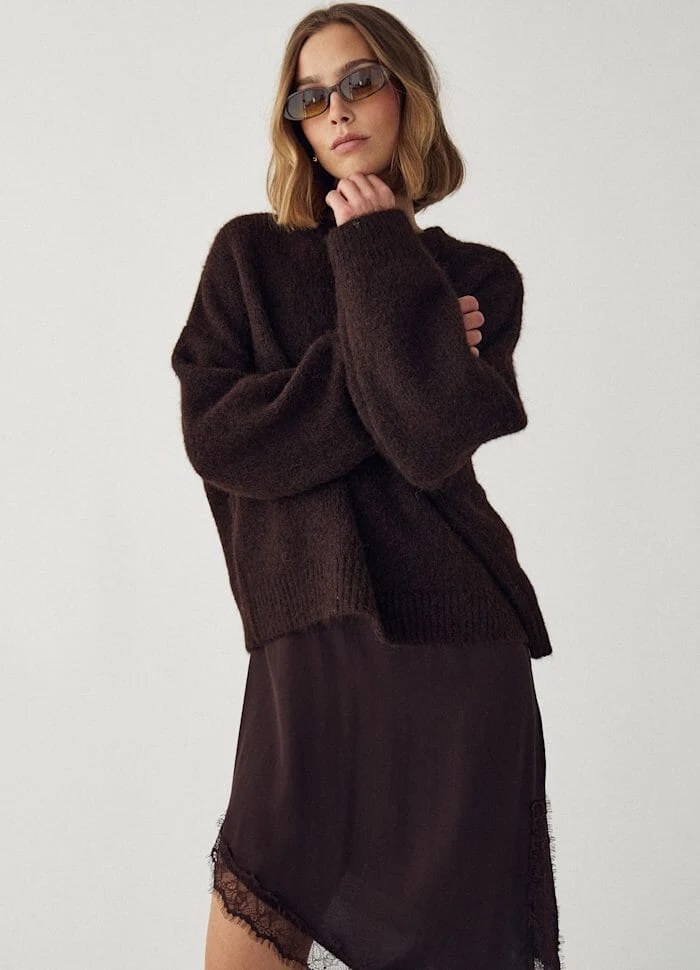 Noella - N-Mavi Knit 16100002 - 674 - Chocolate