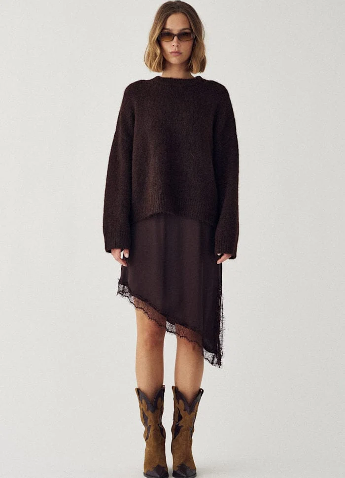 Noella - N-Mavi Knit 16100002 - 674 - Chocolate