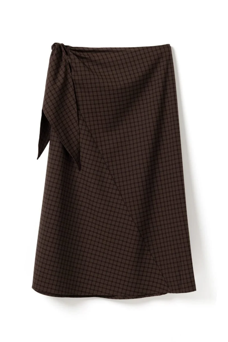 Noella - N-Mitty Skirt 16360002 - 1499 - Devana Brown Check