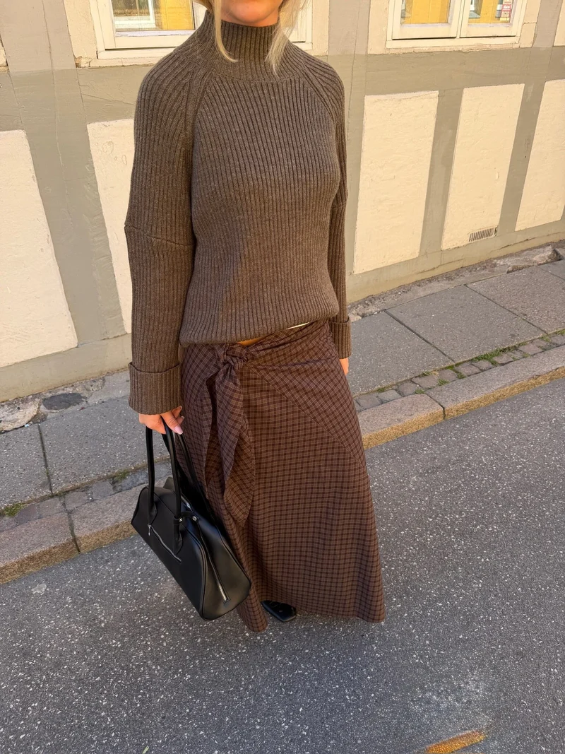 Noella - N-Mitty Skirt 16360002 - 1499 - Devana Brown Check