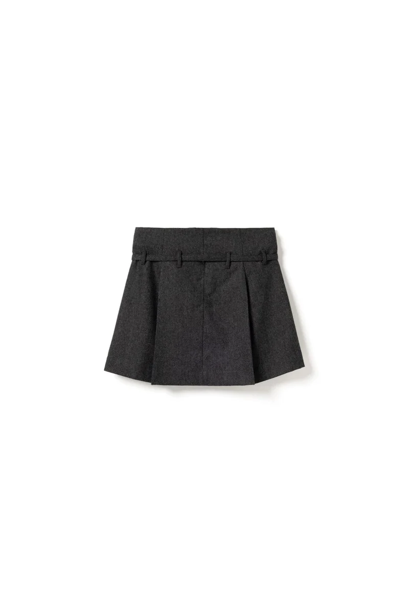 Noella - N-Madena Skirt 16390002 - 019 - Dark Grey Melange