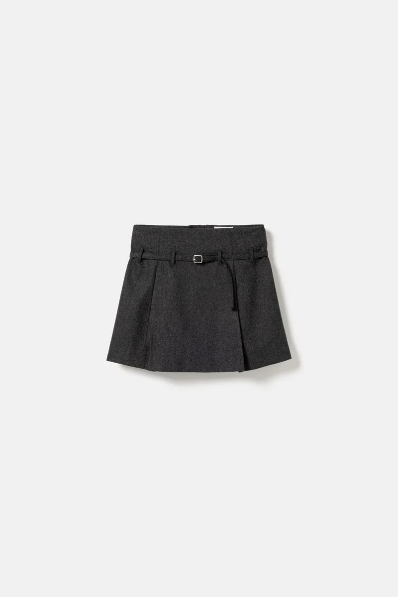 Noella - N-Madena Skirt 16390002 - 019 - Dark Grey Melange