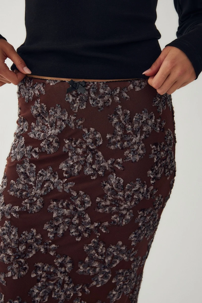 Noella - N-Jocelyn Skirt 16320003 - 1471 - Medium Brown