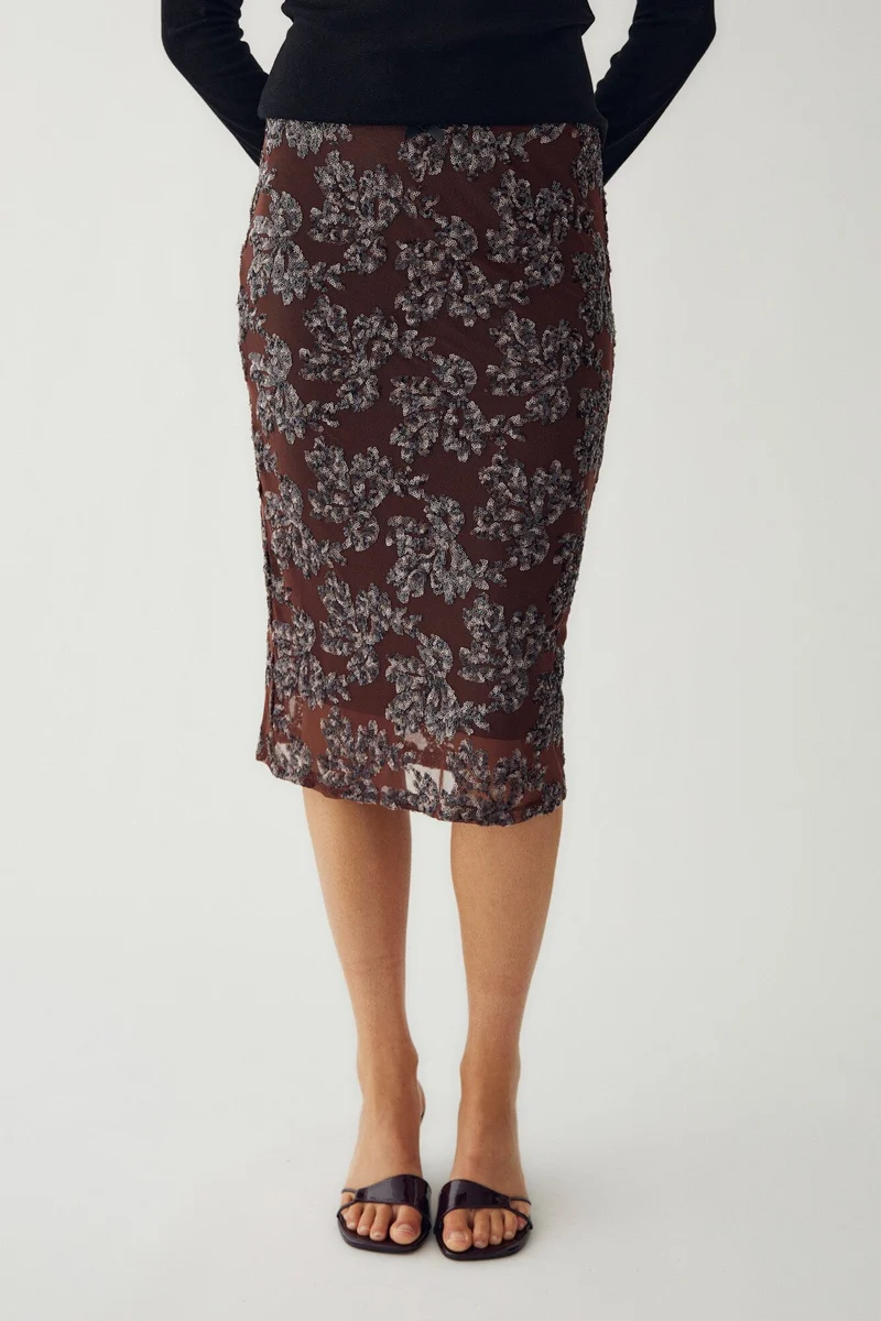 Noella - N-Jocelyn Skirt 16320003 - 1471 - Medium Brown