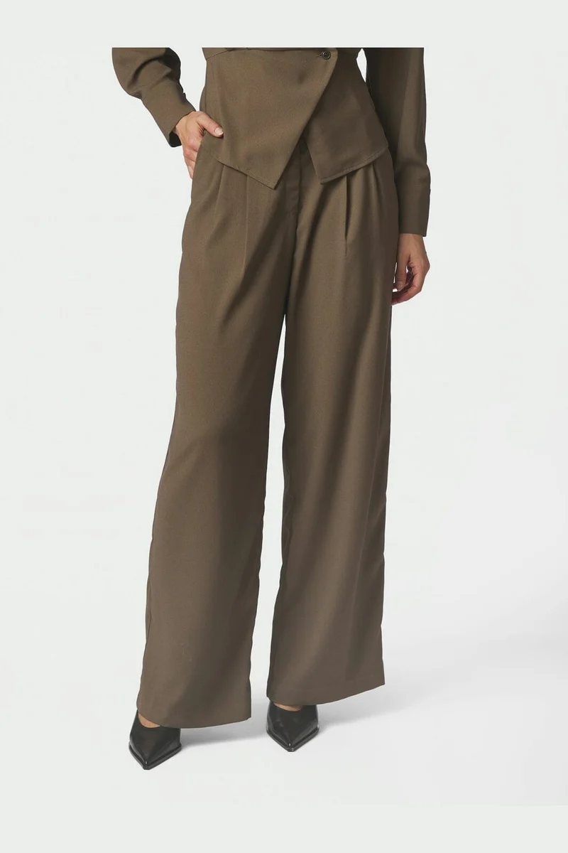 Neo Noir - Zoba Crepe Pants 165685 - 176 - Khaki