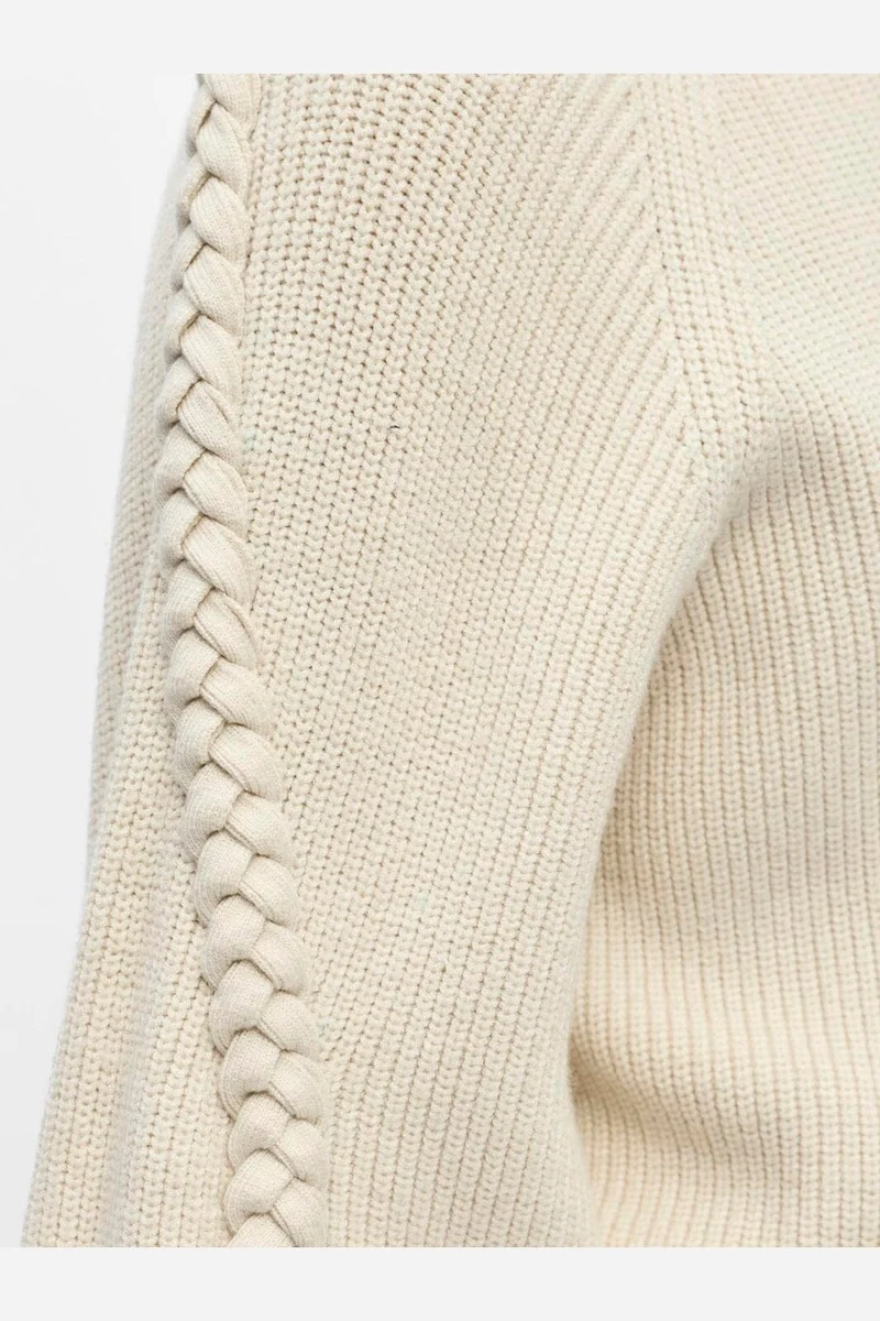 Object - Objhannah L/S Re Knit Pullover - 5049303 Birch