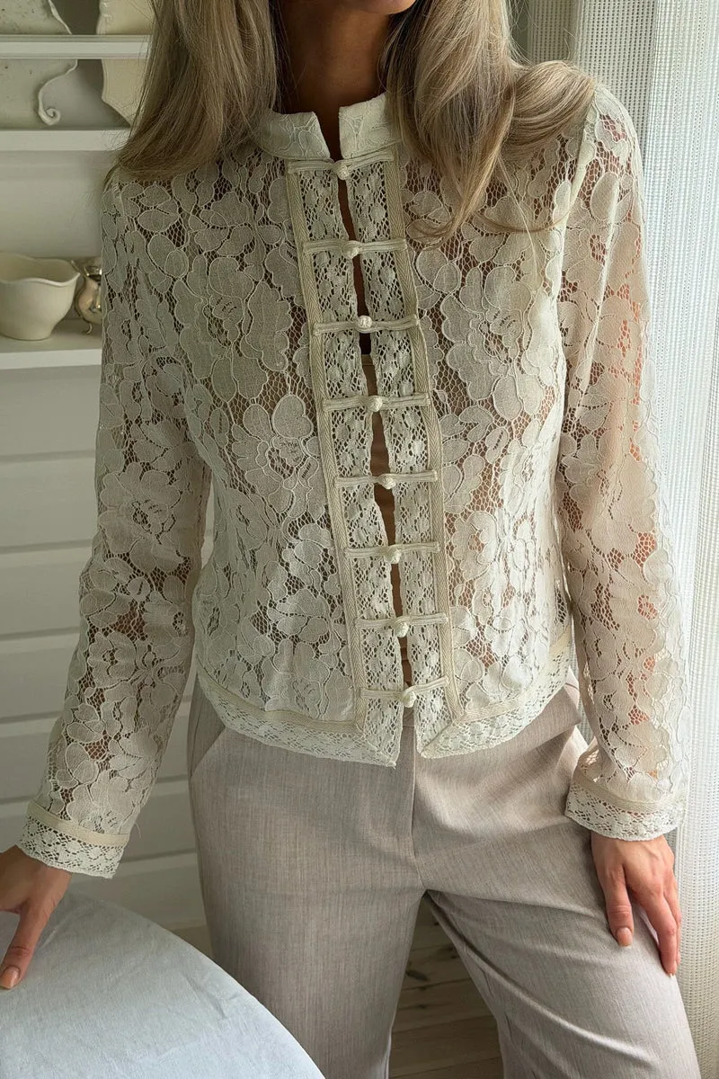 BYIC - Liljaic Shirt A25239 - Off White Lace
