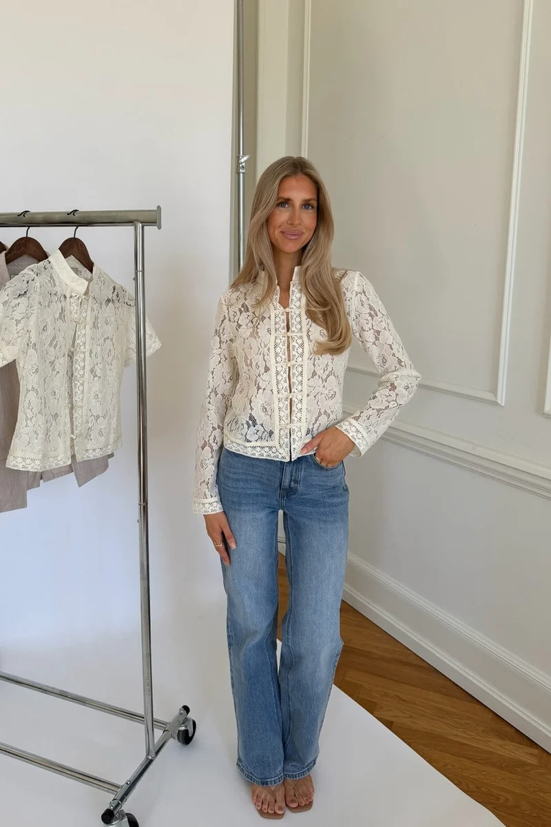 BYIC - Liljaic Shirt A25239 - Off White Lace