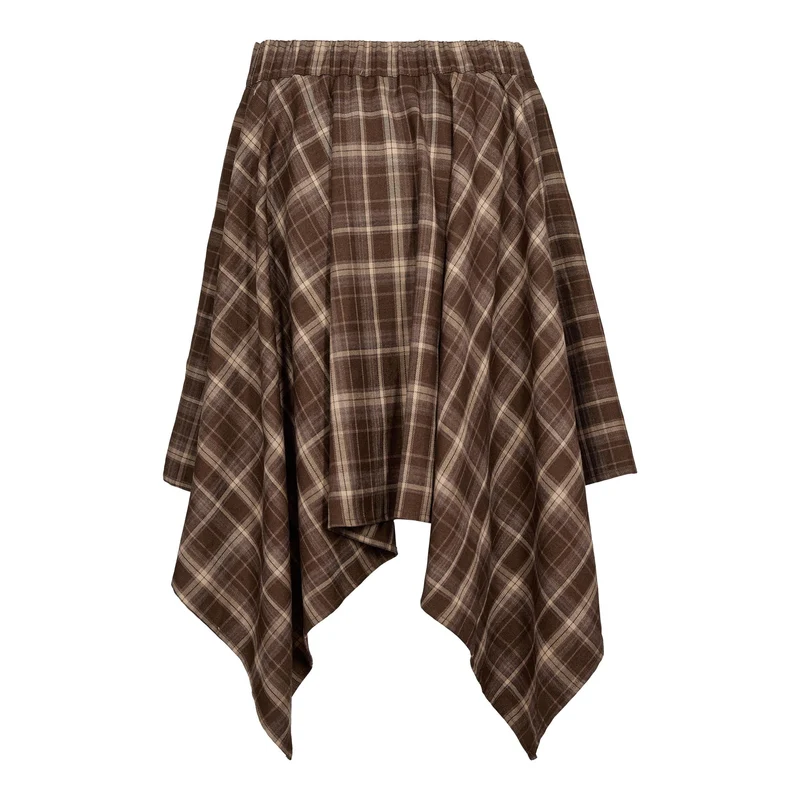 Co´Couture - Dagnycc Check Tie Skirt 500069 - 20002 - Brown