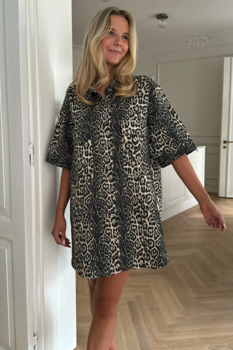 BYIC - Seldaic Shirt Dress - lp Leo Print