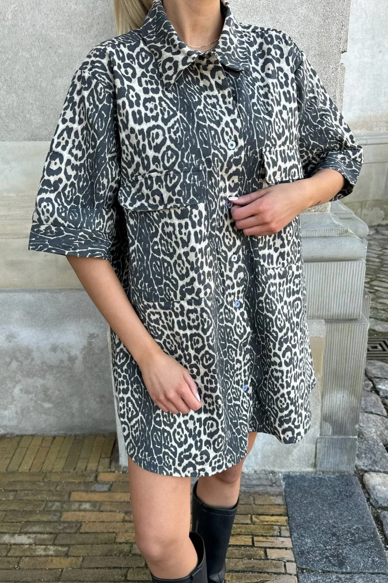 BYIC - Seldaic Shirt Dress - lp Leo Print