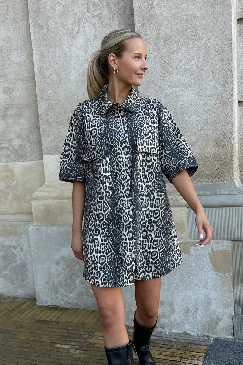 BYIC - Seldaic Shirt Dress - lp Leo Print