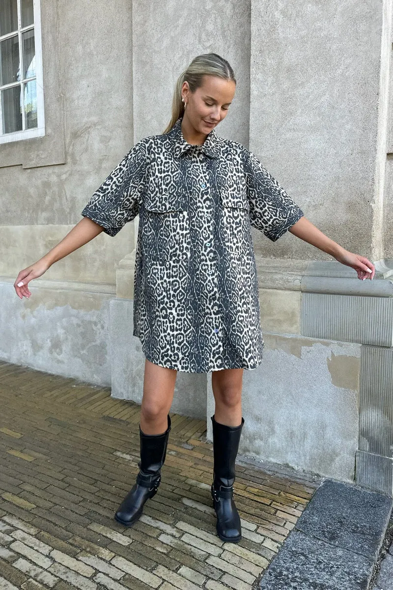 BYIC - Seldaic Shirt Dress - lp Leo Print