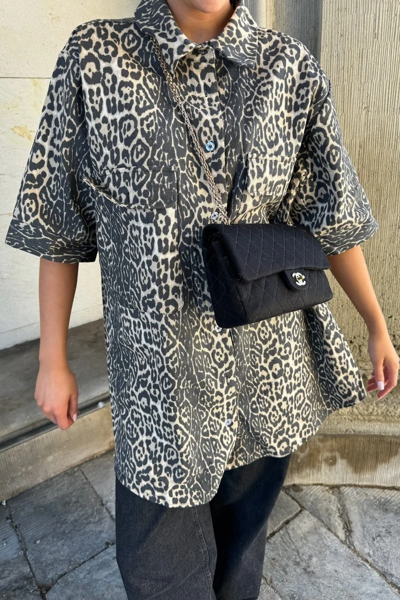 BYIC - Seldaic Shirt Dress - lp Leo Print