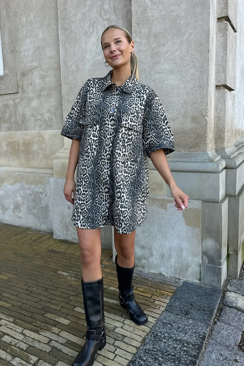 BYIC - Seldaic Shirt Dress - lp Leo Print