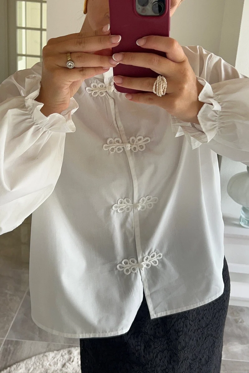 Dear Molly - Jill Shirt Shirt Ch169989c - White