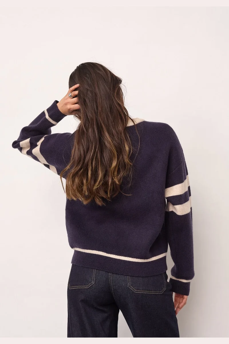 Co´Couture - Rowcc Coco Logo Knit 500085 - 40007 - Navy