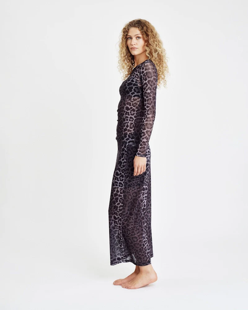 Hype The Detail - Skirt W/Print 320-97 - 9512 - Grå