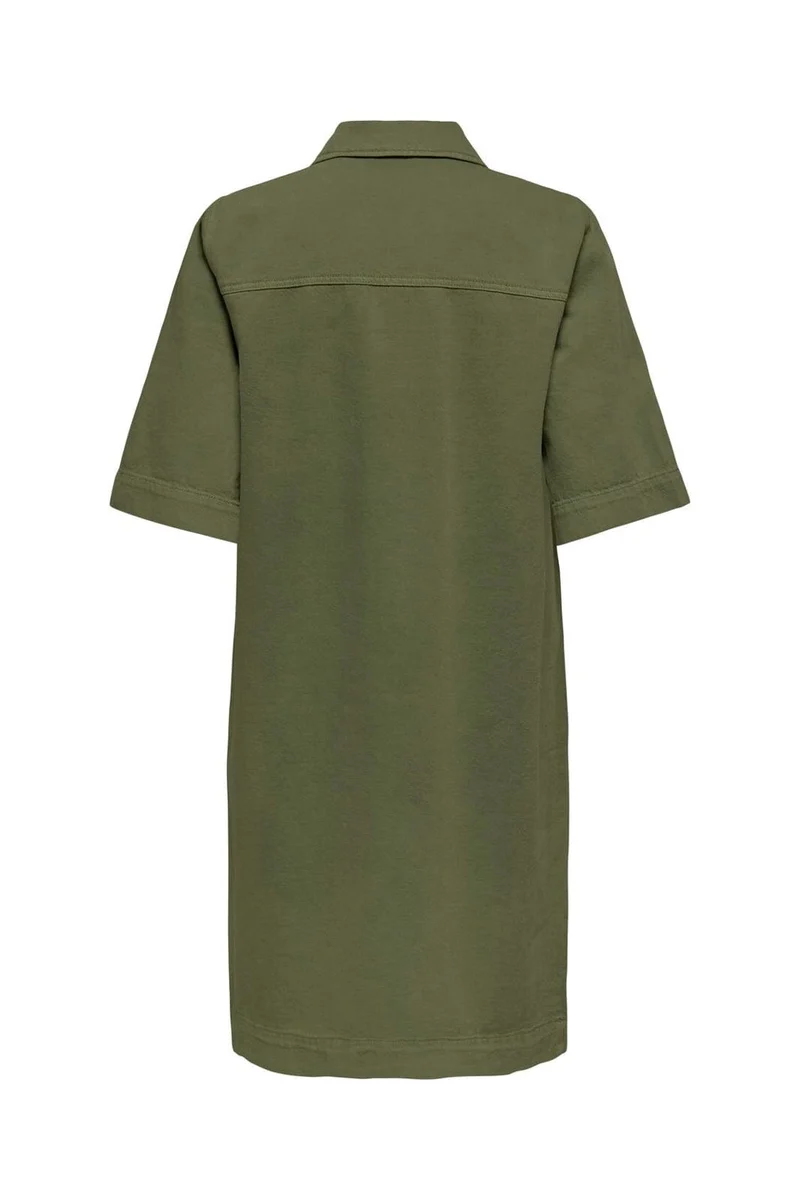 Only - Onlbelle-Silla S/S Button Dress - 5120414 Kalamata