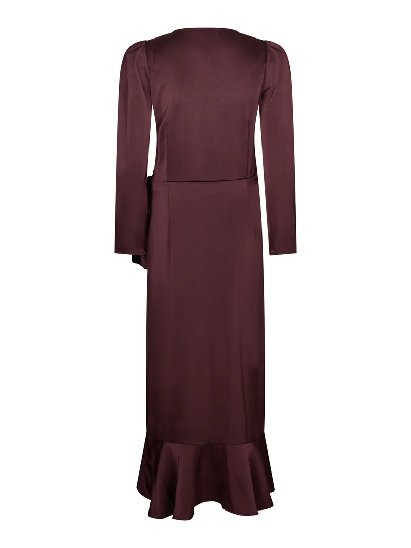 Valentin Studio - Senorita Dress Heavy Satin 167810 - 174 - Burgundy