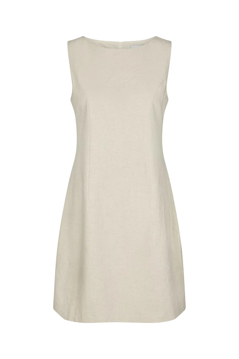 Neo Noir - Bruna Ramie Dress 162899 - 815 - Natural