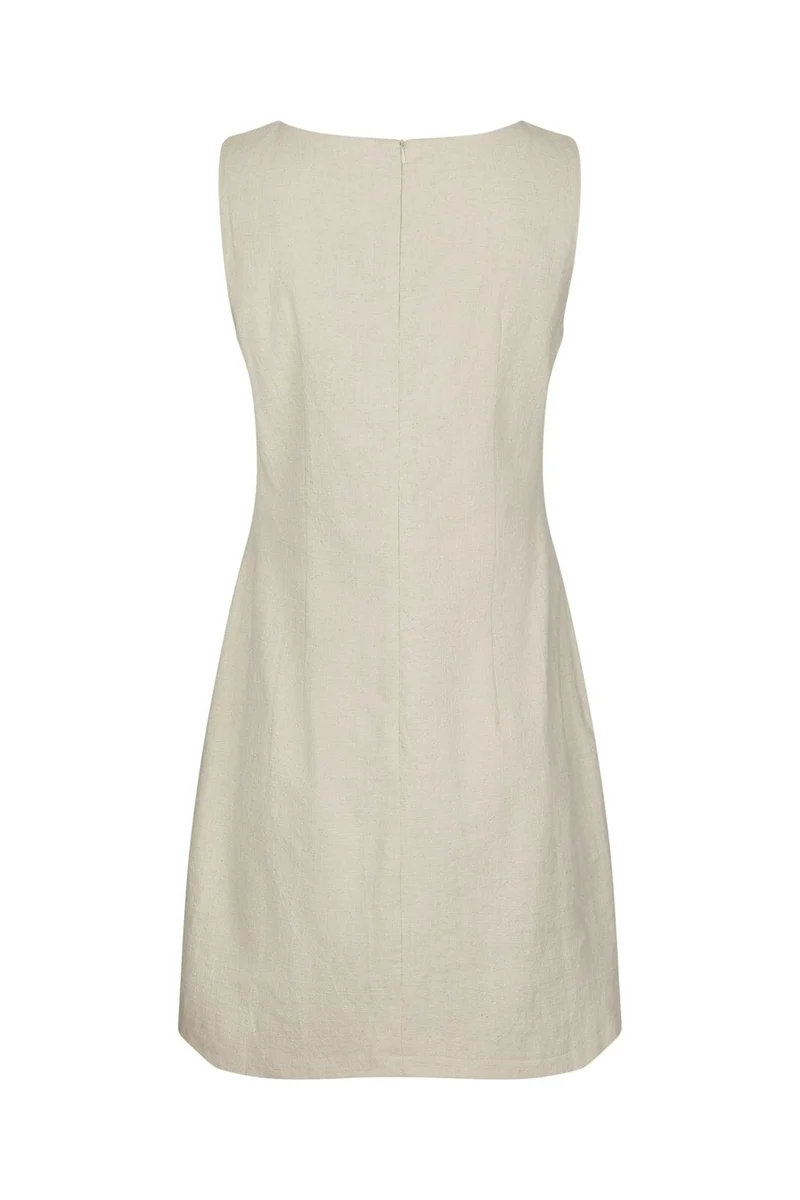 Neo Noir - Bruna Ramie Dress 162899 - 815 - Natural