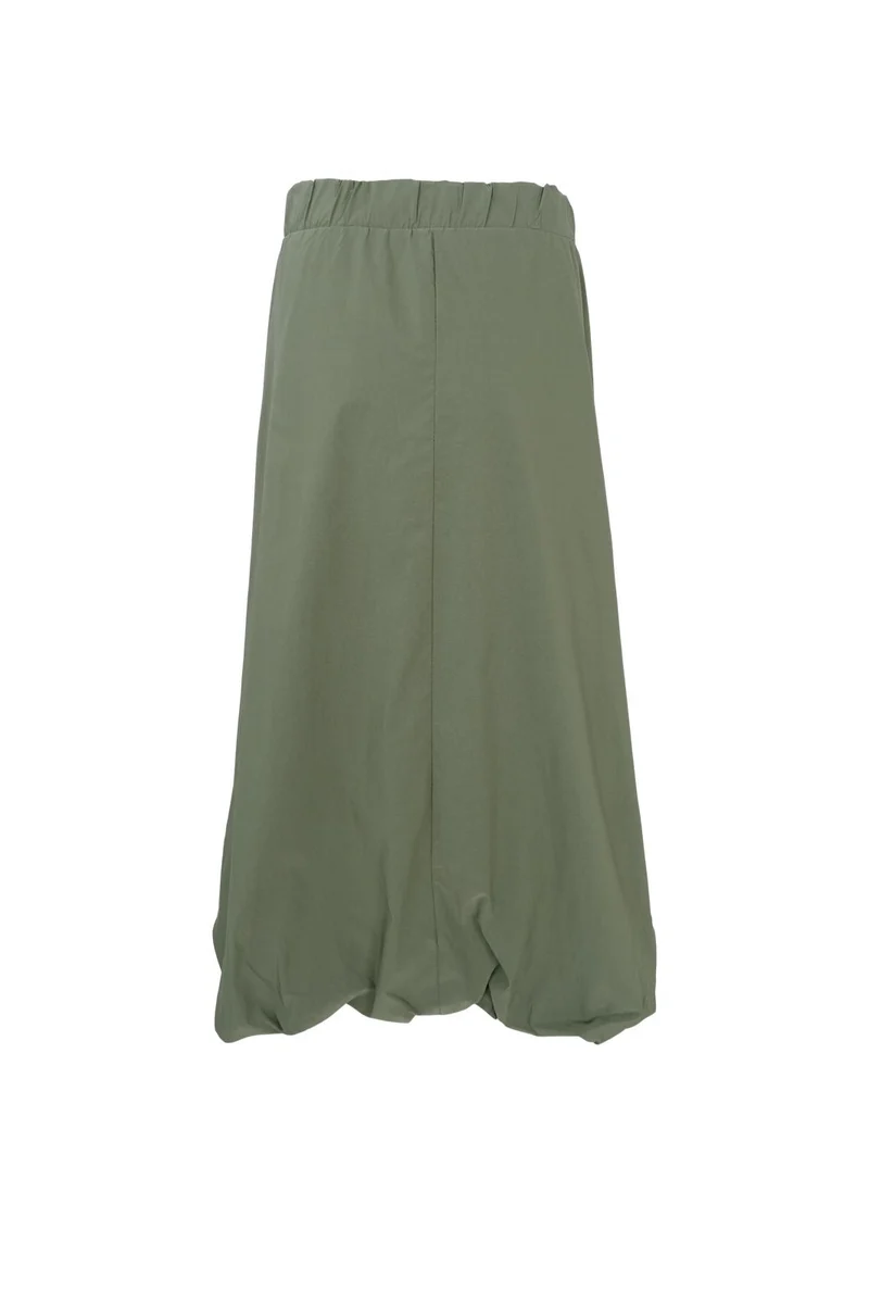 Black Colour - Bcdavina Balloon Skirt 41290 - Army