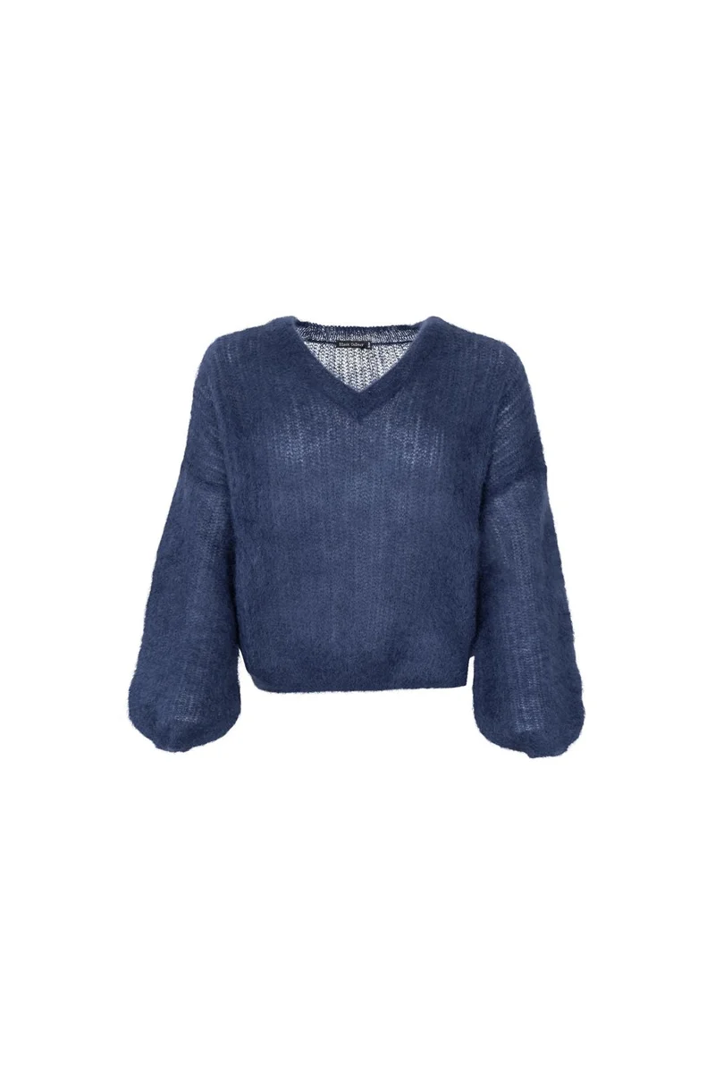 Black Colour - Bcbjoerk Rib Jumper 1263 - Navy