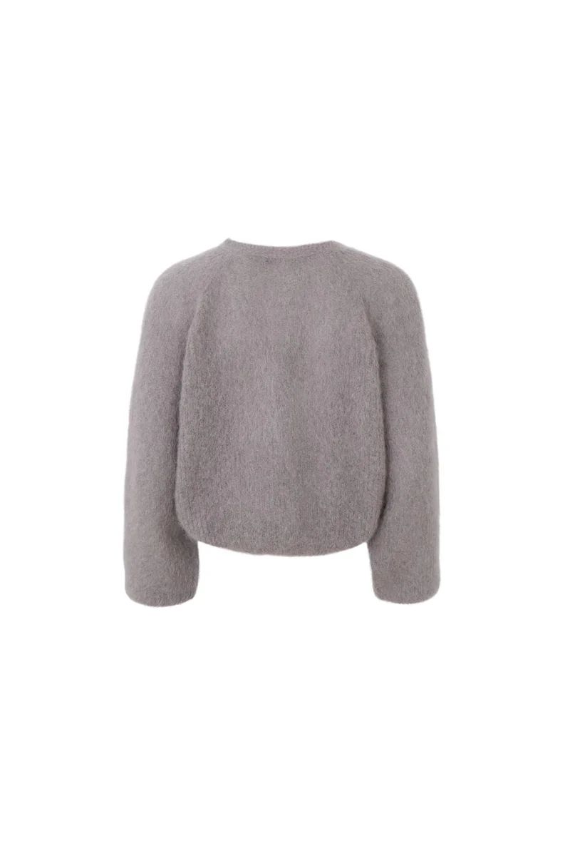 Black Colour - Bcbjoerk Cross Jumper 1265 - Taupe