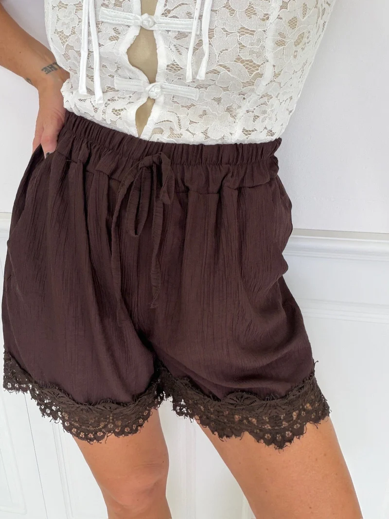 A-Bee - Vanya Shorts - Dark Brown