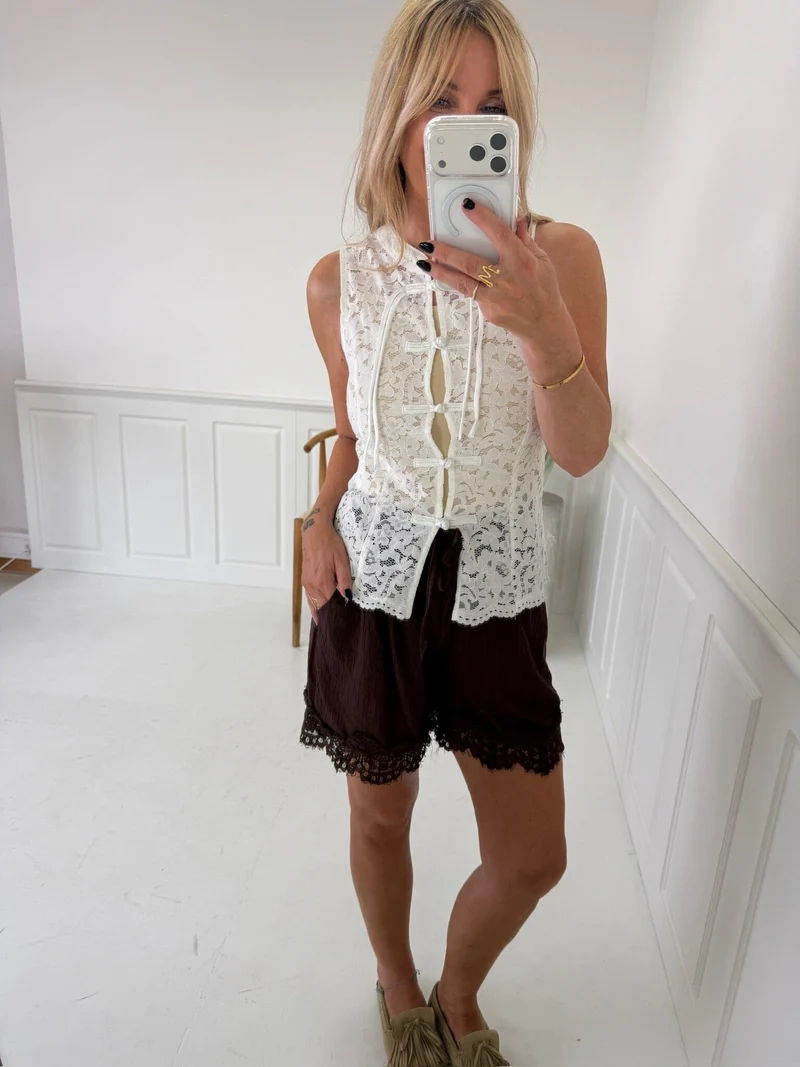 A-Bee - Vanya Shorts - Dark Brown