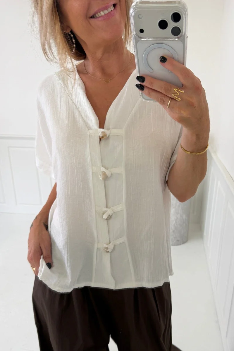 A-Bee - Lyra Shirt - White