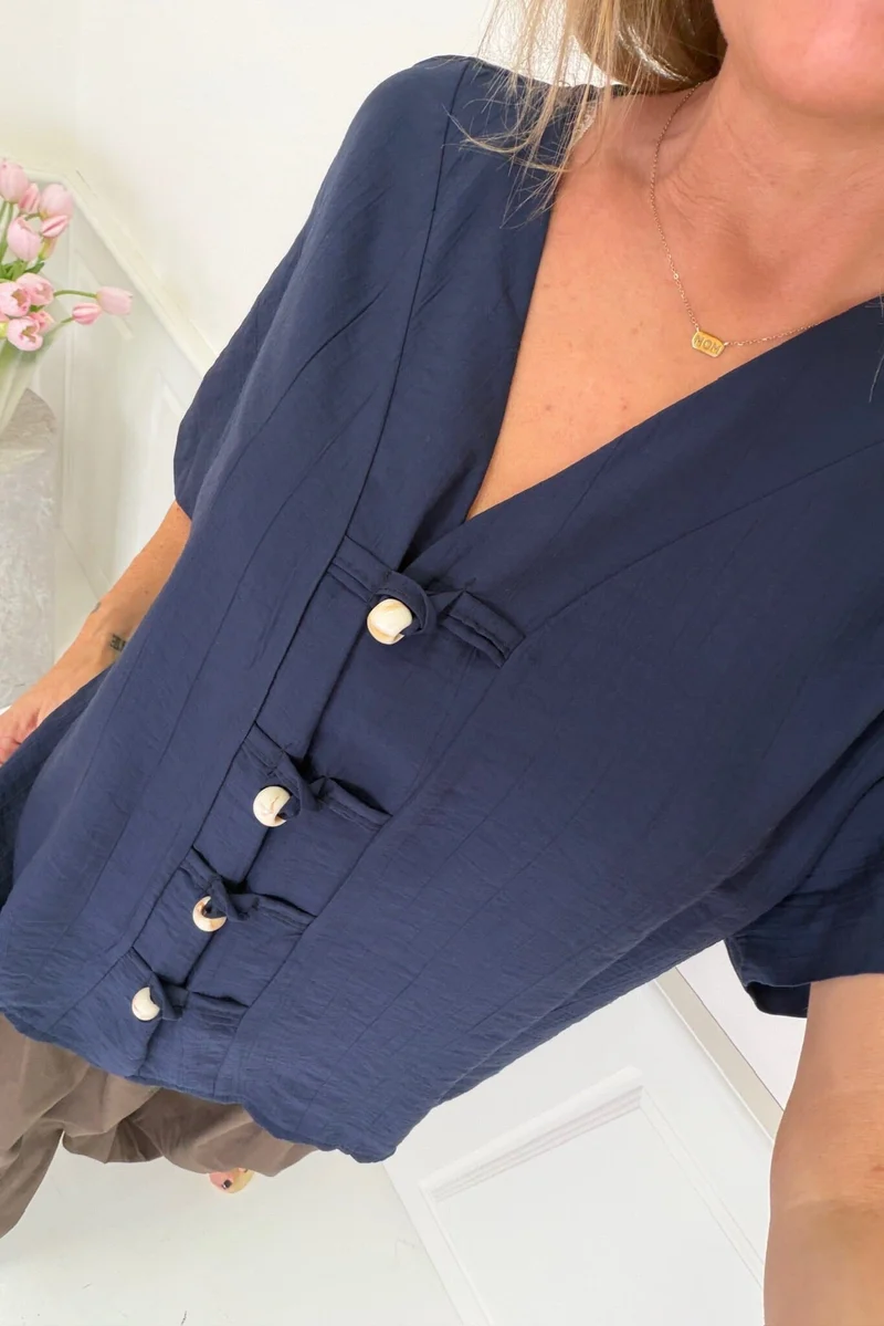 A-Bee - Lyra Shirt - Navy