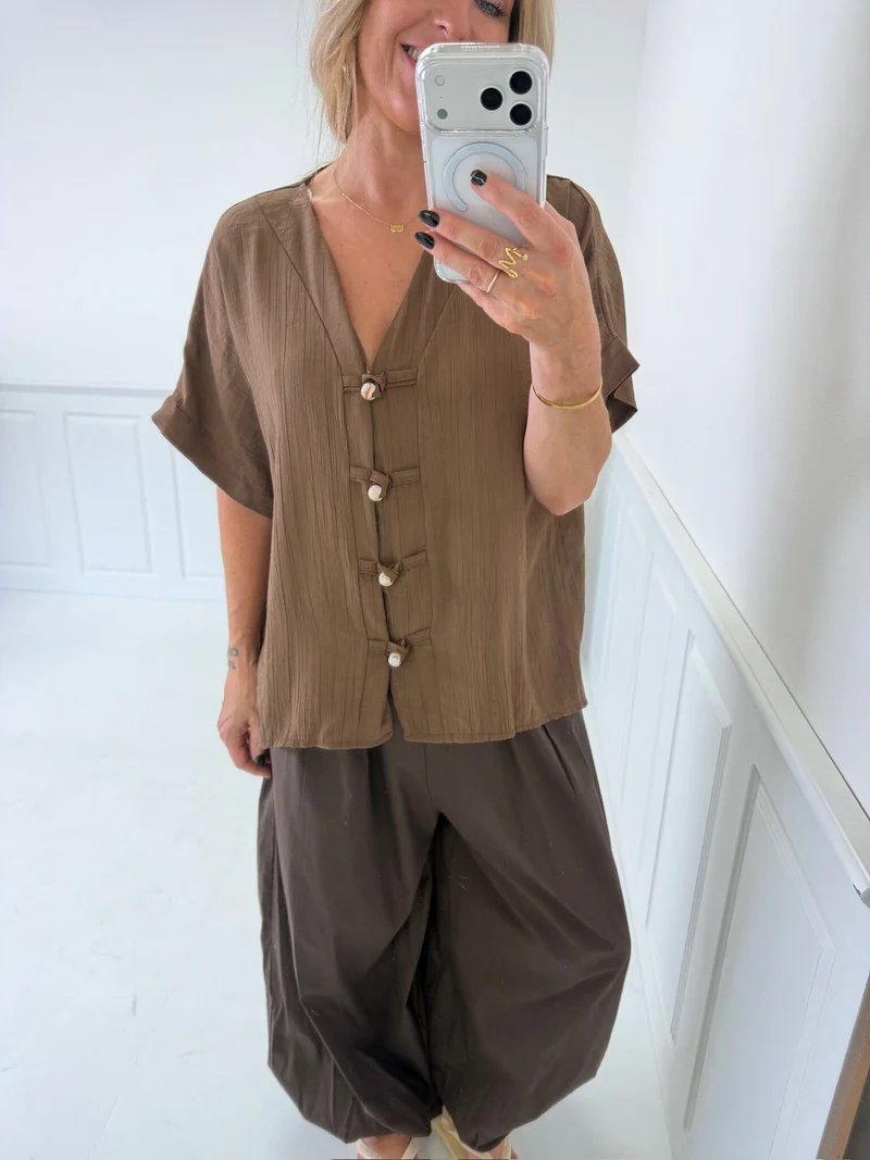 A-Bee - Lyra Shirt - Dark Brown