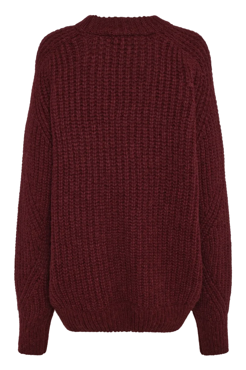 Rotate - Knitted Logo Sweater 1164492694 - 2694 Winetasting