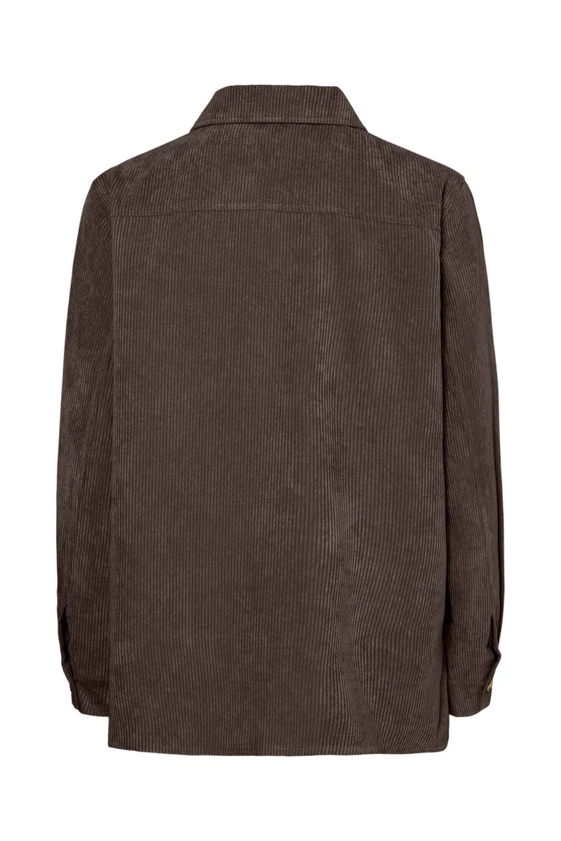 Pieces - Pceffi Ls Corduroy Shirt - 4988237 Hot Fudge