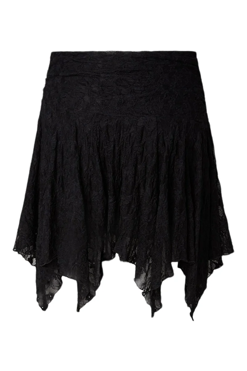Pieces - Pcannie Short Lace Skrit Pp - 5085421 Black