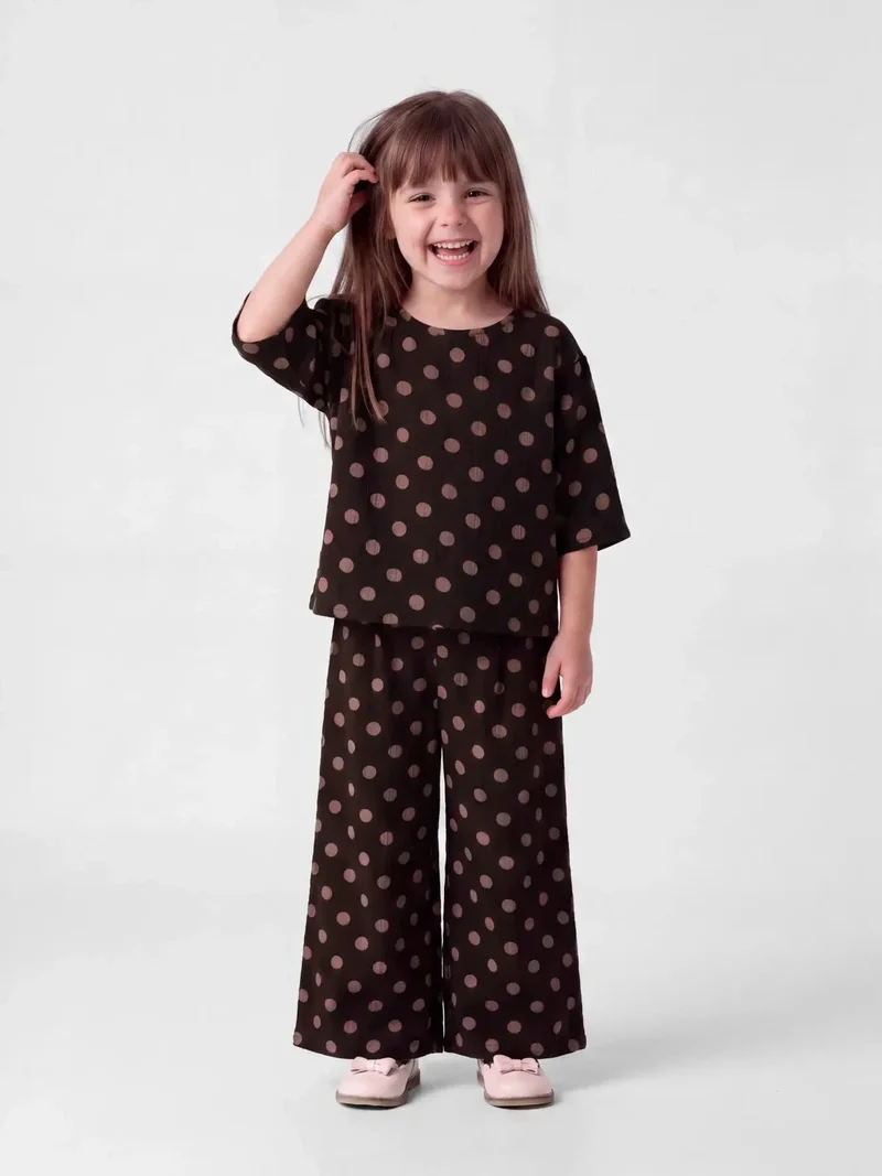 Name It - Nmfnina Wide Pant - 5075398 Chocolate Plum