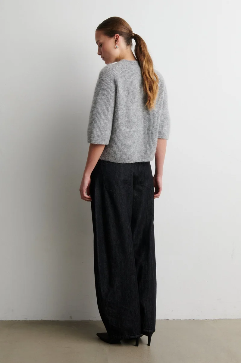 Second Female - Dera Denim Cargo Trousers 61090 - 8001 Black