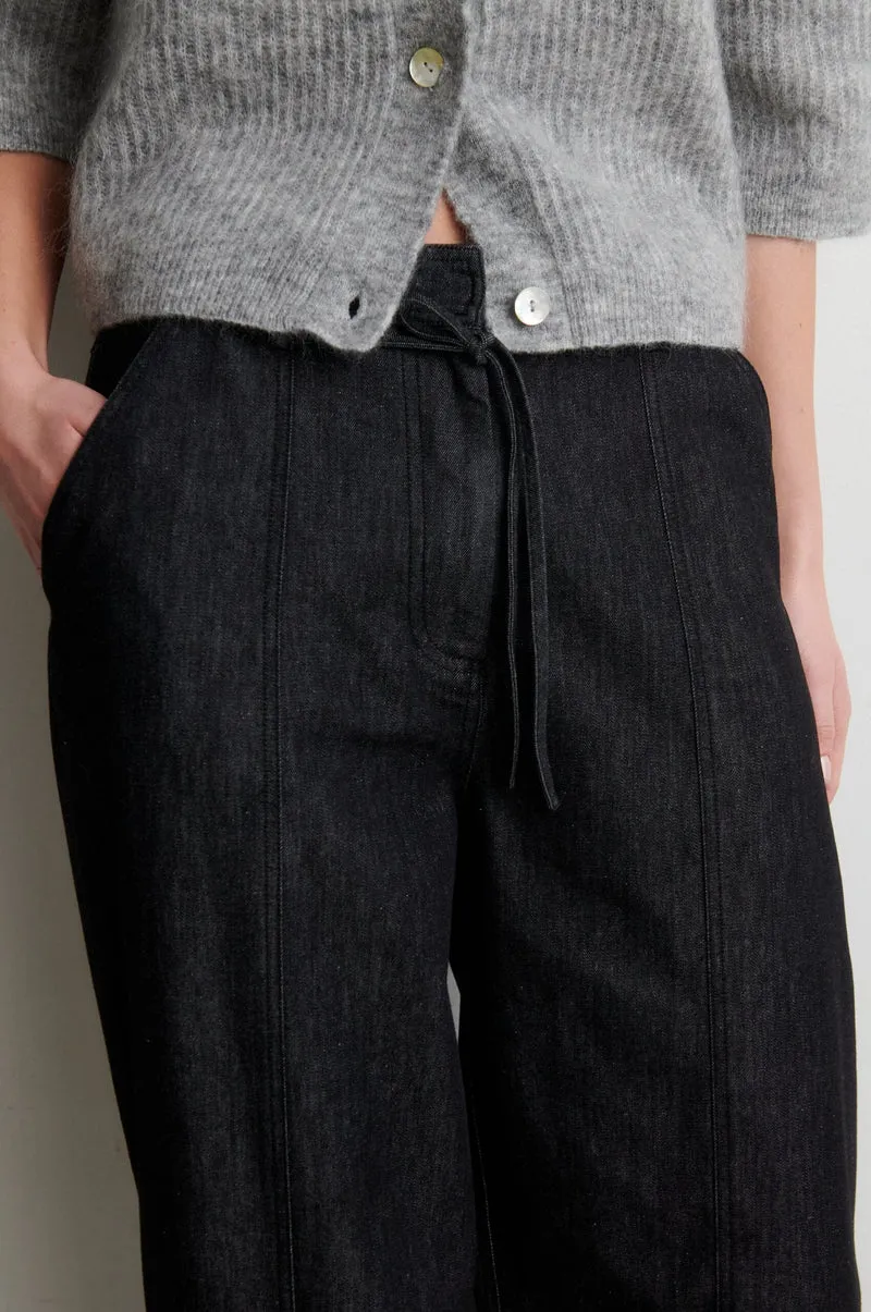 Second Female - Dera Denim Cargo Trousers 61090 - 8001 Black