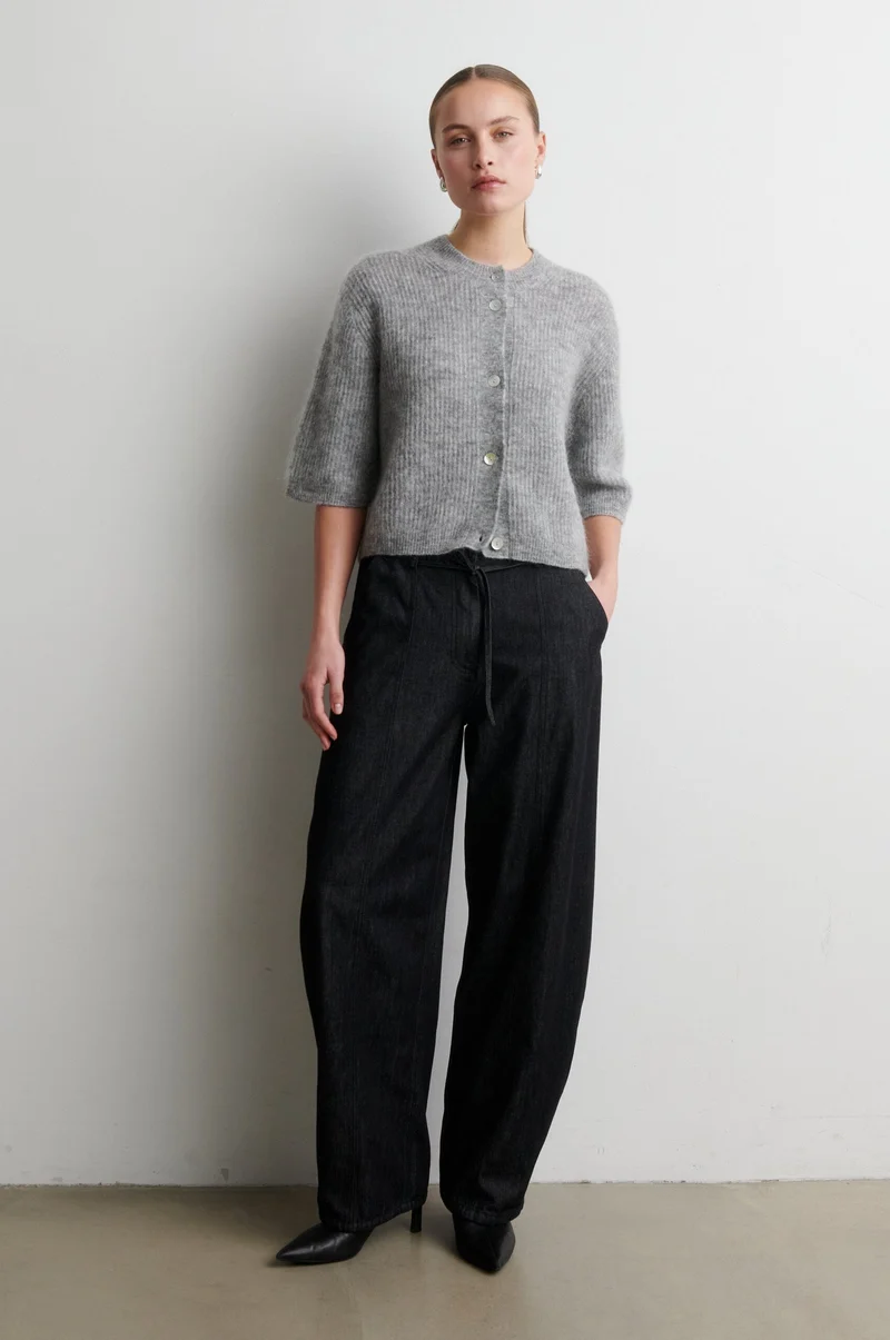 Second Female - Dera Denim Cargo Trousers 61090 - 8001 Black