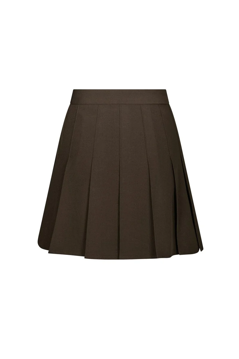 Neo Noir - Laurina Structure Skirt 168504 - 676 - Dark Brown
