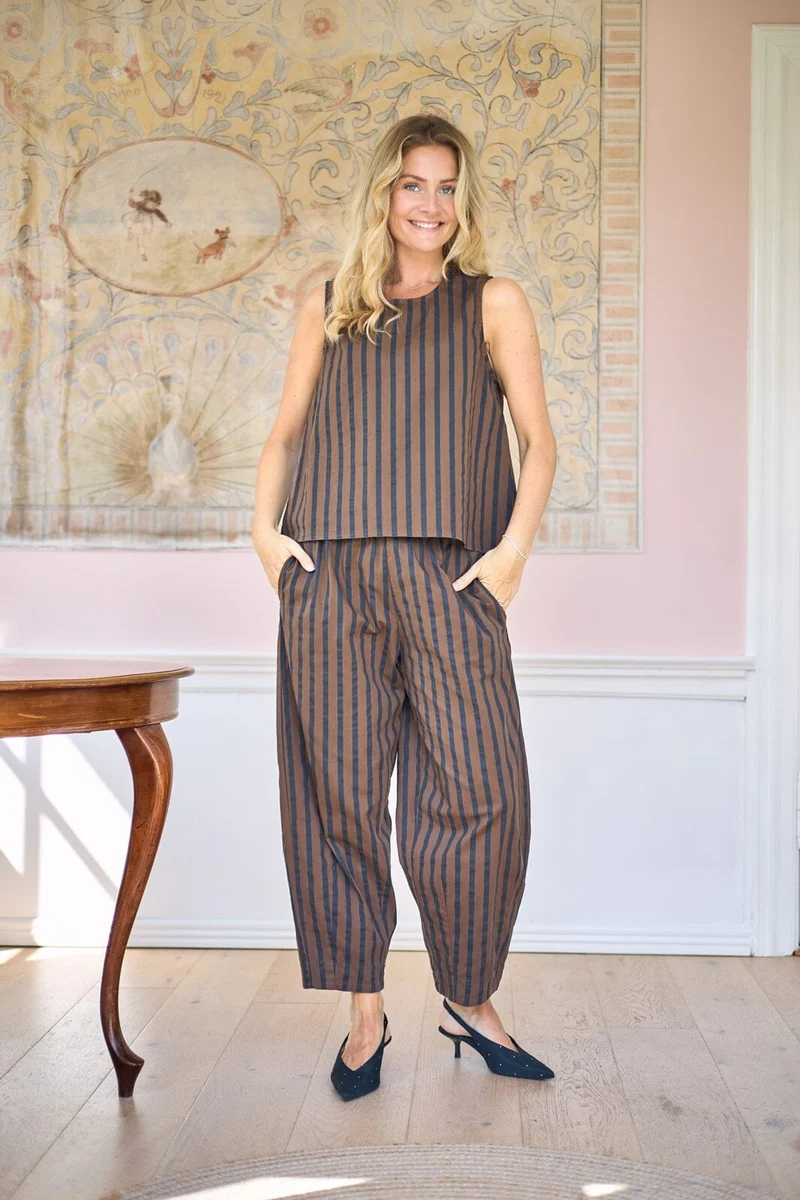 Black Colour - Bcmallu Barrel Pant 41252 - Espresso