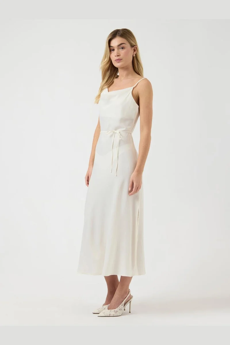 Yas - Yasthea Strap Long Dress - 4678202 Gardenia