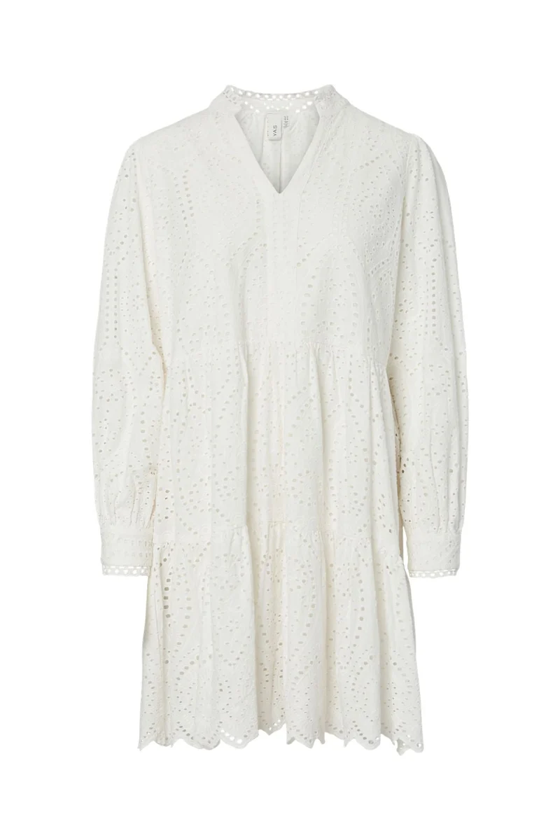 YAS - Yasholi Ls Dress S. - Star White