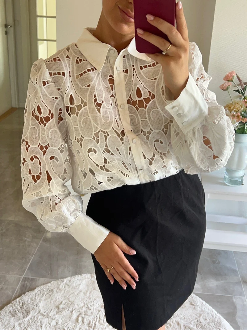 Dear Molly - Birthe Shirt - White