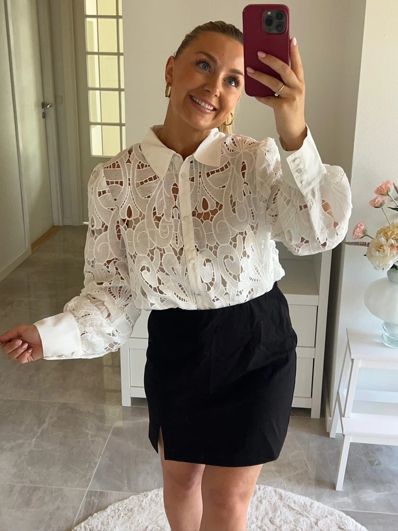 Dear Molly - Birthe Shirt - White